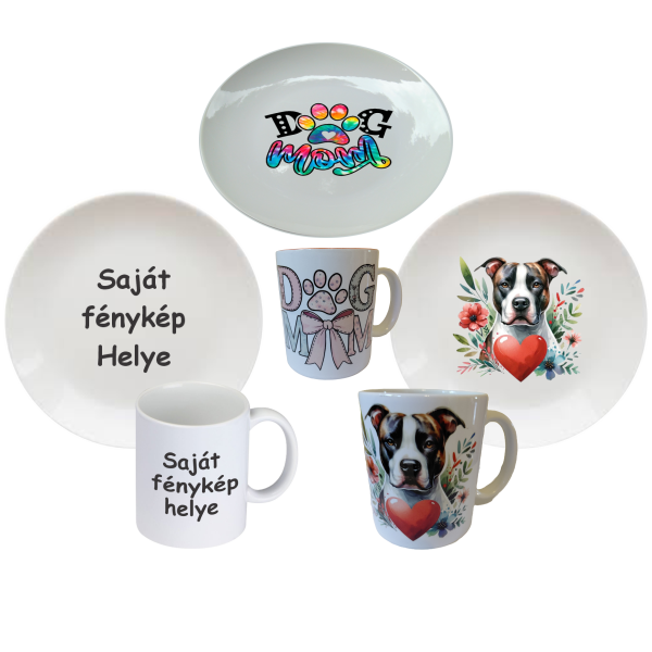 Bögrék és tányérok Kép