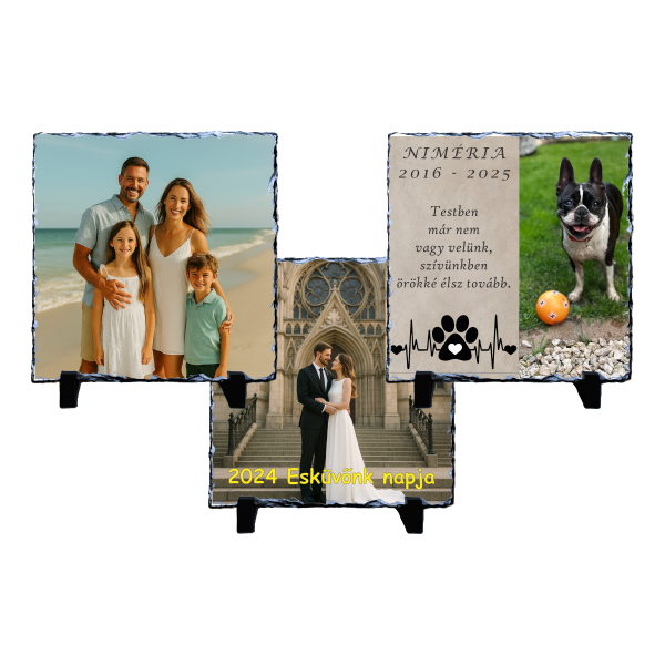 Saját fényképes kőlapok