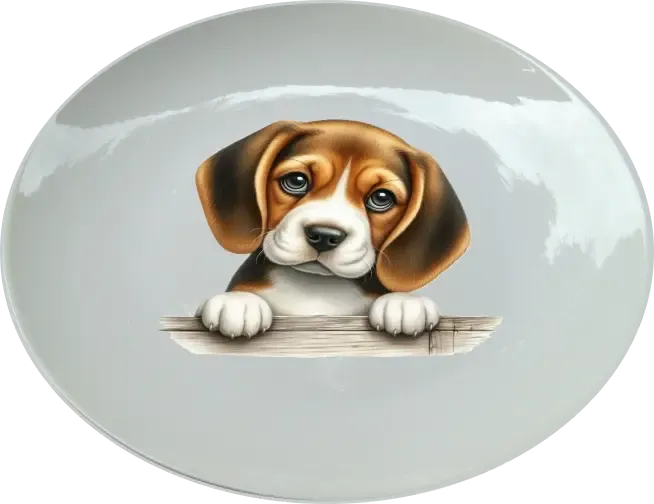 Beagle 25 cm-es tányér
