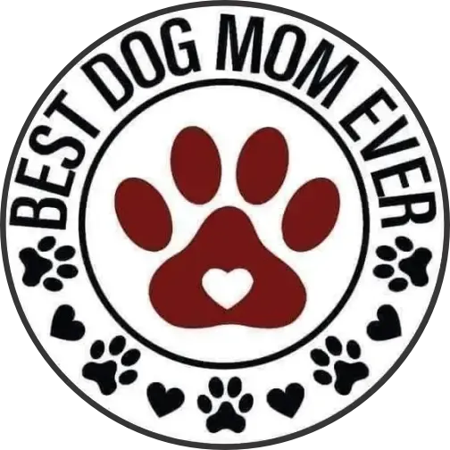 "Best dog mom ever" tányér "Best dog mom ever" tányér