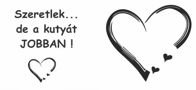 Szeretlek... de a kutyát JOBBAN ! Szeretlek... de a kutyát JOBBAN !