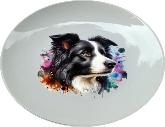 Border Collie 25 cm-es tányér Border Collie 25 cm-es tányér