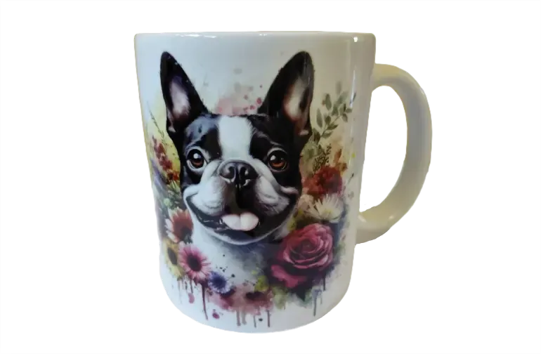 Boston terrier bögre