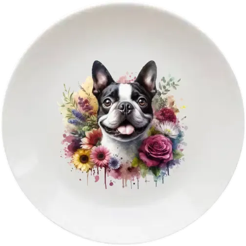 Boston terrier 20 cm-es tányér Boston terrier 20 cm-es tányér