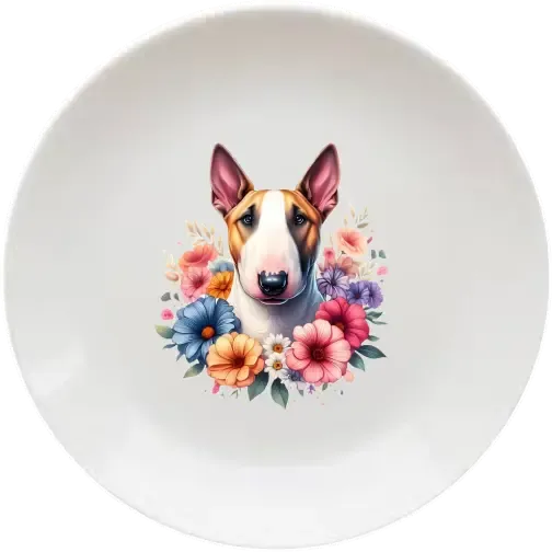 Bull terrier 20 cm-es tányér Bull terrier 20 cm-es tányér