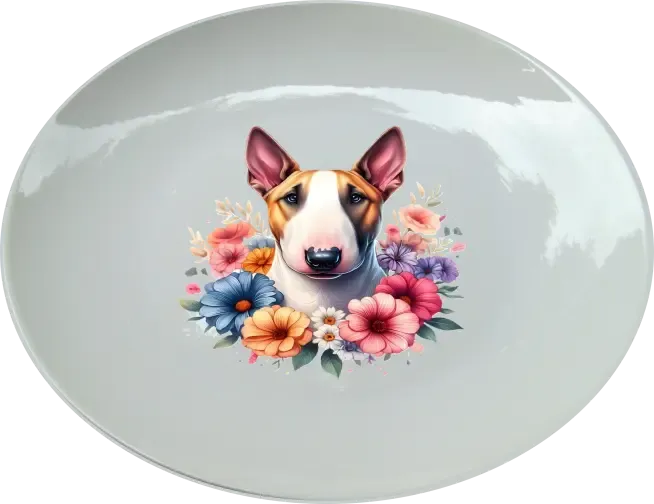 Bull terrier 25 cm-es tányér Bull terrier 25 cm-es tányér