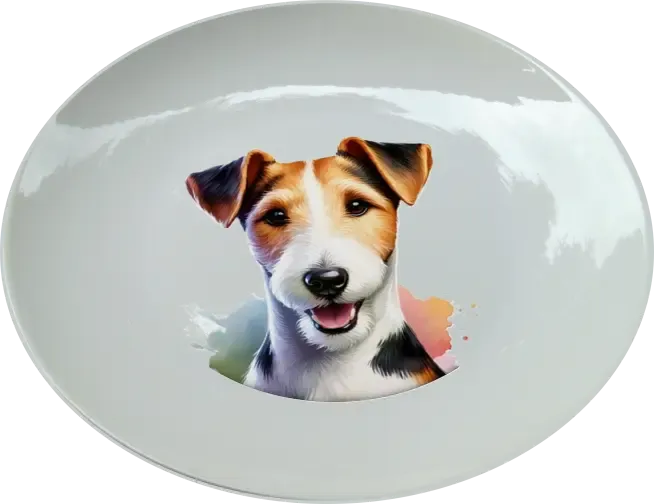 Fos terrier 25 cm-es tányér