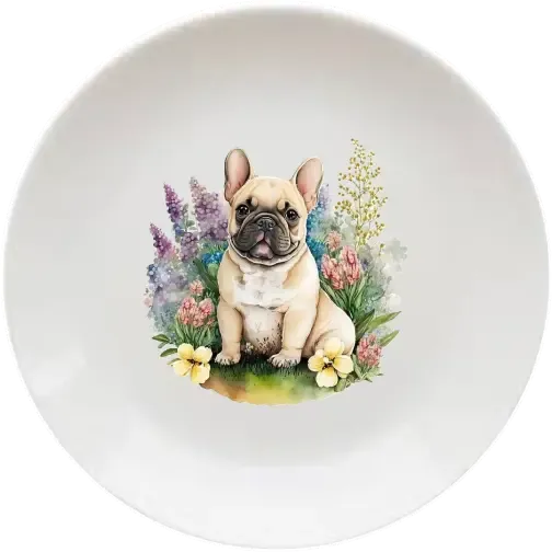 Francia buldog 20 cm-es tányér Francia buldog 20 cm-es tányér