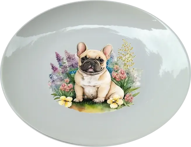 Francia buldog 25 cm-es tányér Francia buldog 25 cm-es tányér