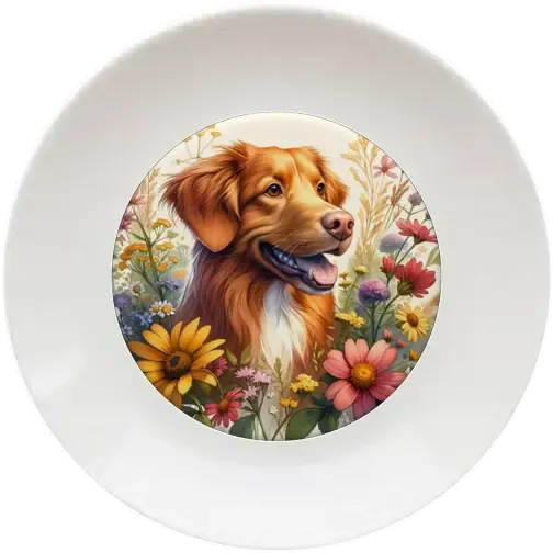 Golden retriever 20 cm-es tányér Golden retriever 20 cm-es tányér