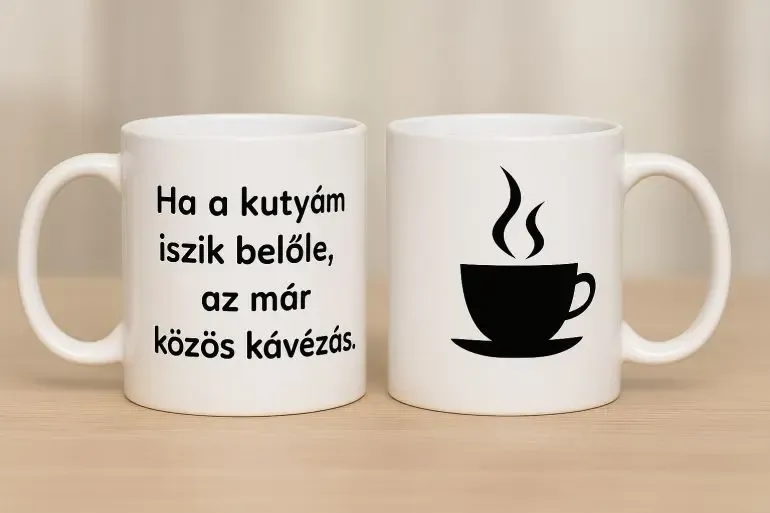 Ha a kutyám iszik belőle, az már közös kávézás. Ha a kutyám iszik belőle, az már közös kávézás.