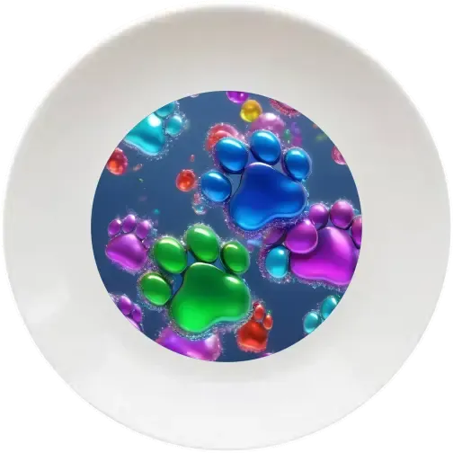 Kék tappancs 20 cm-es tányér