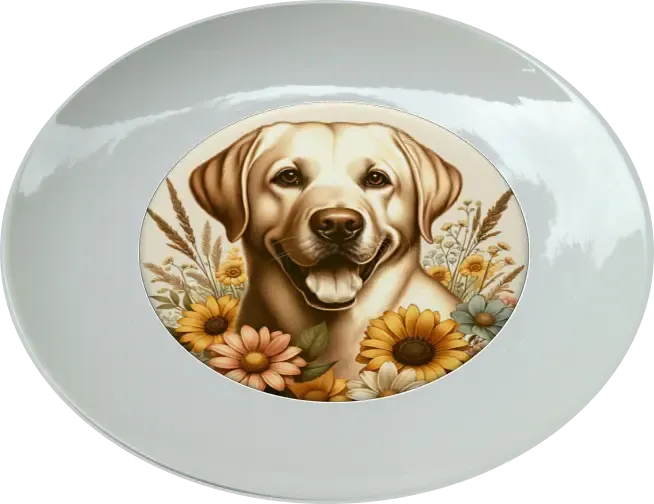 Labrador 25 cm-es tányér