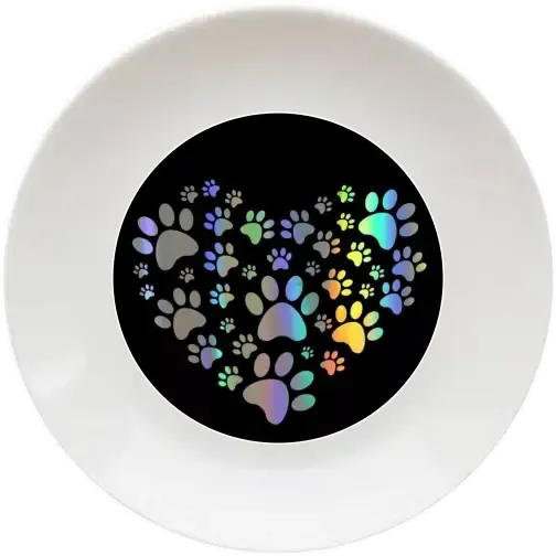 Metál szív 20 cm-es tányér