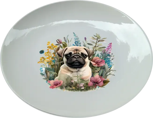 Mopsz 25 cm-es tányér