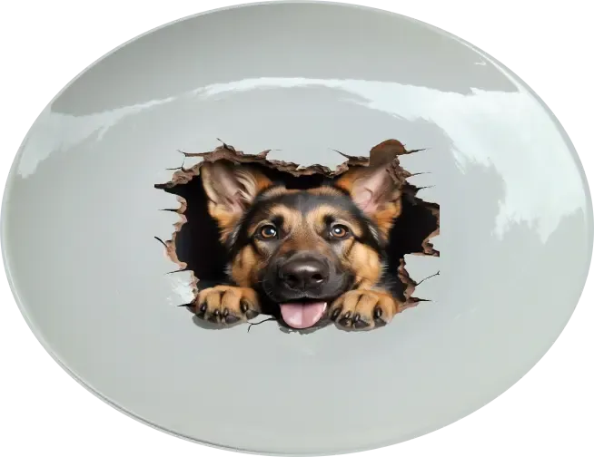 Német juhászkutya 25 cm-es tányér Német juhászkutya 25 cm-es tányér