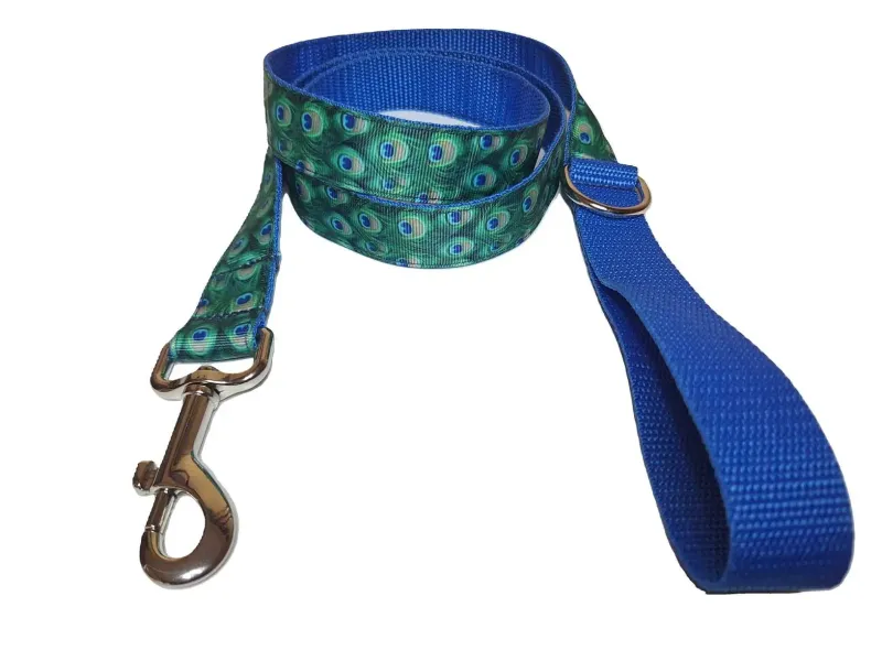 Páva mintás póráz