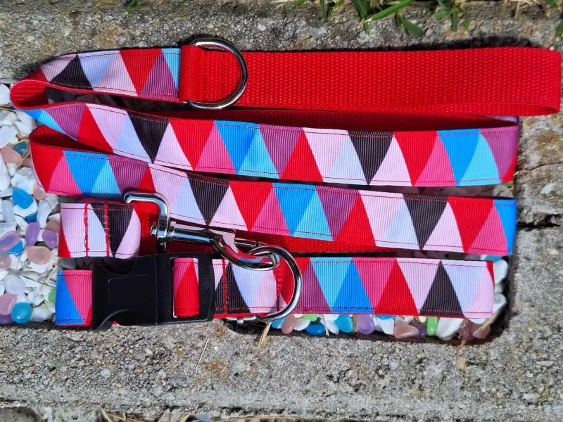 Piros mozaikos póráz Piros mozaikos póráz