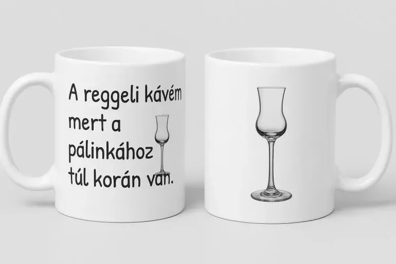 A reggeli kávém mert a pálinkához túl korán van. A reggeli kávém mert a pálinkához túl korán van.