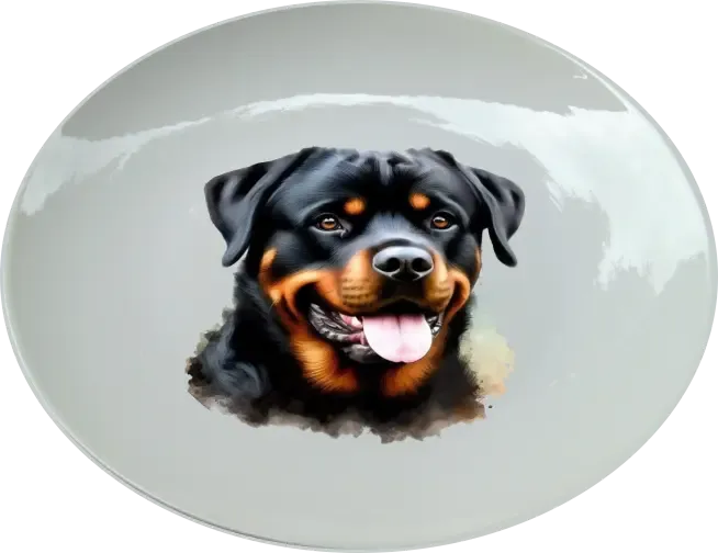 Rottweiler 25 cm-es tányér Rottweiler 25 cm-es tányér