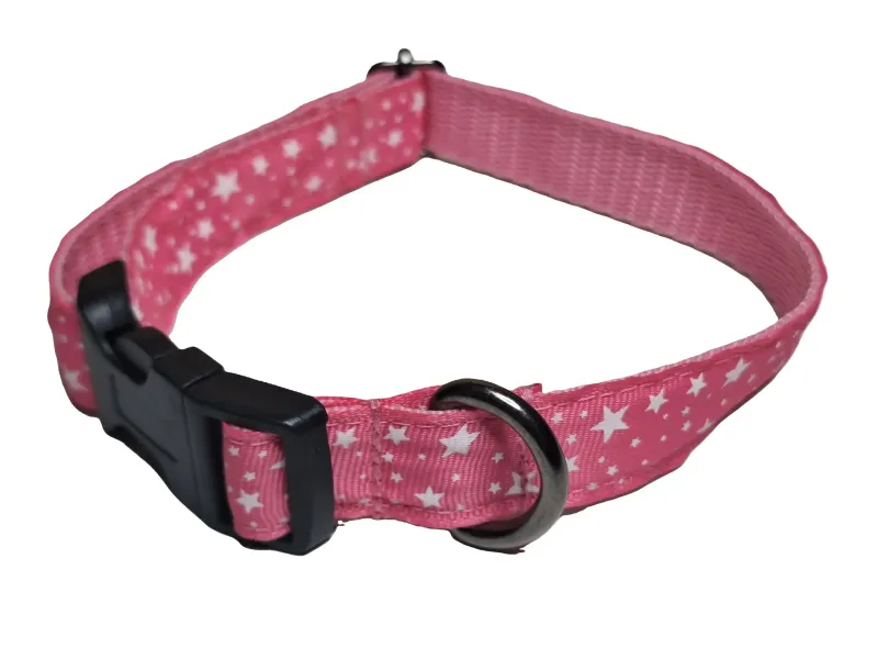 Rózsaszín csillagos nyakörv
