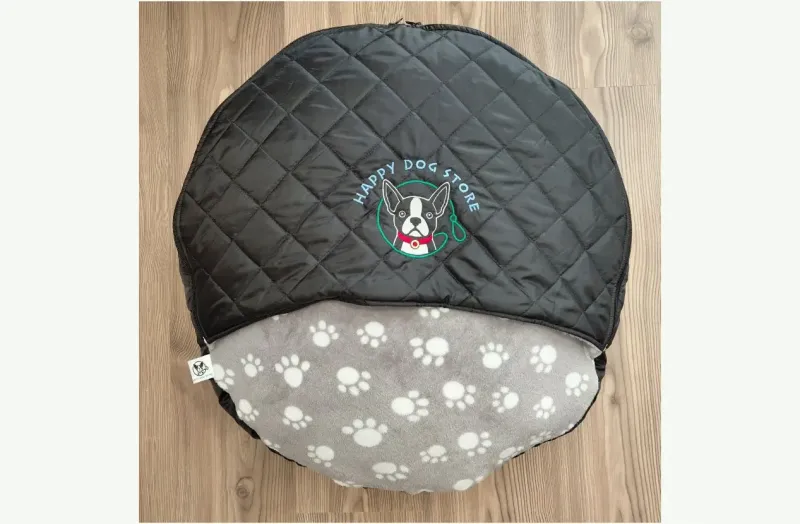 Szürke tappancs mintás fekhely