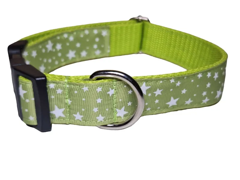 Zöld csillagos nyakörv