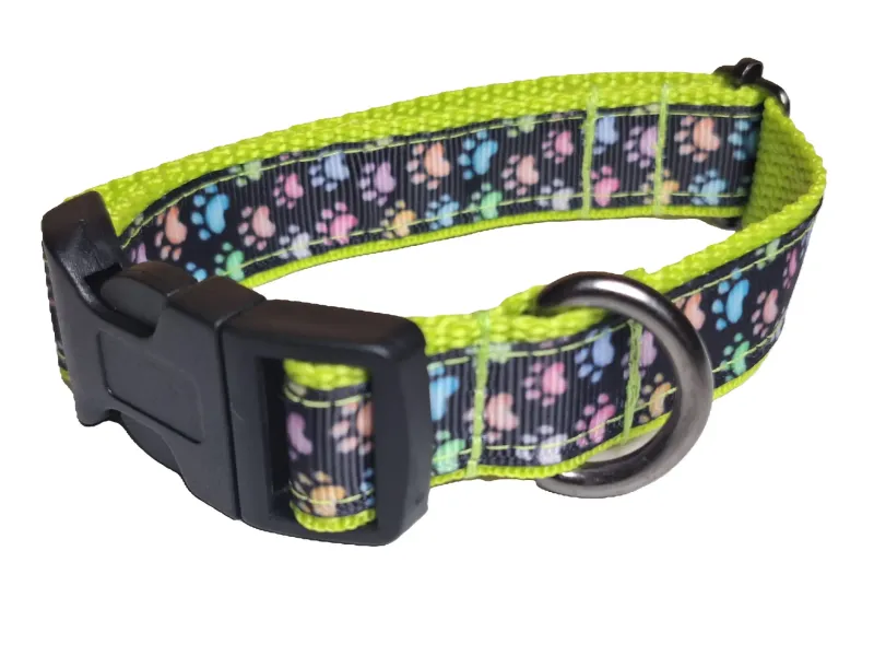 Zöld tappancs mintás nyakörv