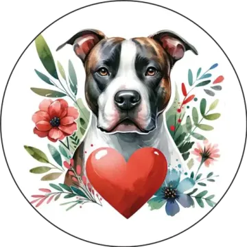 American staffordshire terrier tányér