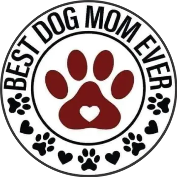 Best dog mom ever tányér