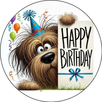 Happy Birtday tányér