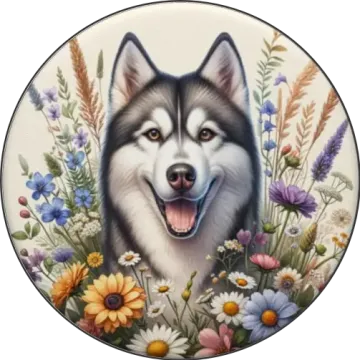 Husky tányér