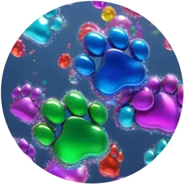 Kék tappancsos tányér