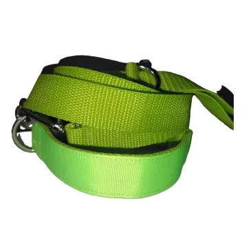 Neonzöld nyakörv és póráz