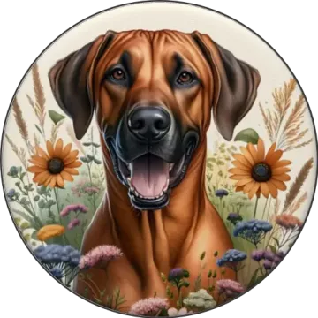 Rhodesian Ridgeback tányér