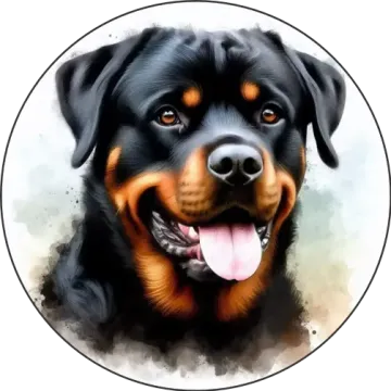 Rottweiler tányér