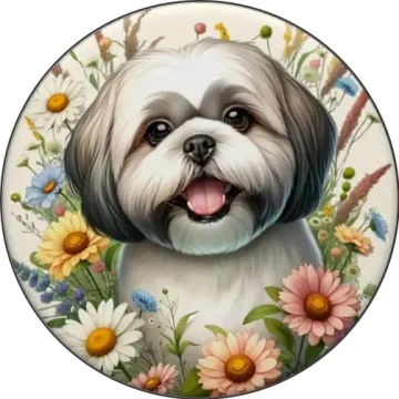 Shih tzu tányér